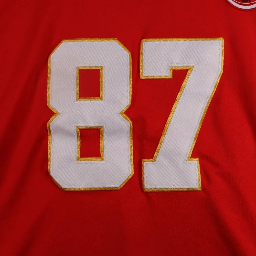 Nike Travis Kelce #87 Kansas City Chiefs Red NFL On-Field Jersey Men XL Football